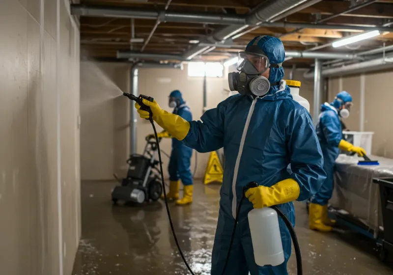 Basement Sanitization and Antimicrobial Treatment process in Batesville, TX